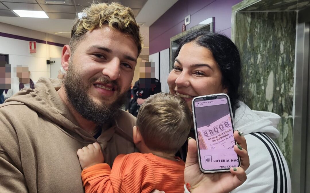 una familia se entera del premio en un hospital de Sevilla