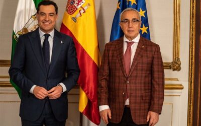 Moreno y el presidente del Comité Olímpico Español abordan proyectos deportivos y sociales del organismo en Andalucía