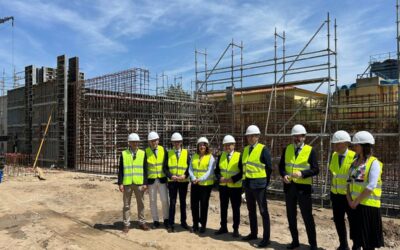 Carmen Crespo realiza una visita técnica a las obras de la nueva EDAR de Pozoblanco (Córdoba)