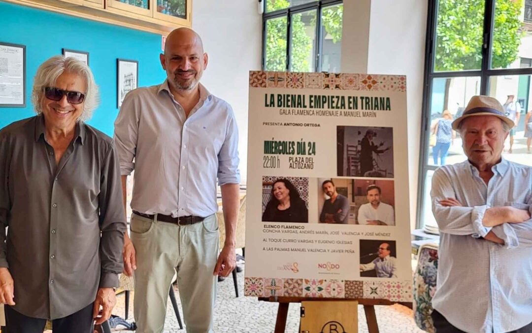 La Bienal «empieza» en la Velá con una gala flamenca en homenaje a Manuel Marín