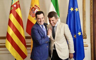 Moreno y Mazón tratan en una reunión en Sevilla la “defensa de la igualdad entre españoles” y la financiación autonómica