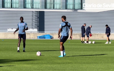 Así han vuelto a entrenar Badé y Nianzou con el Sevilla