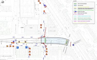 Nuevos cortes y desvíos en Pino Montano por las obras del Metro