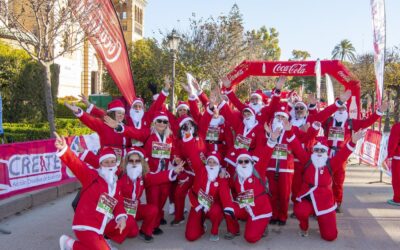 1.500 participantes en la carrera de Papá (y Mamá) Noel en el Parque de los Principes