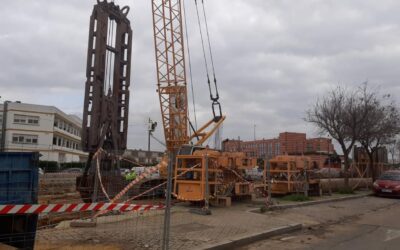 Comienzan a colocar las pantallas del túnel del Metro en la Ronda Urbana Norte
