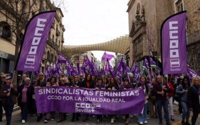 CCOO y UGT Sevilla reivindican los avances conseguidos por el feminismo sindical y exigen más compromiso con la igualdad